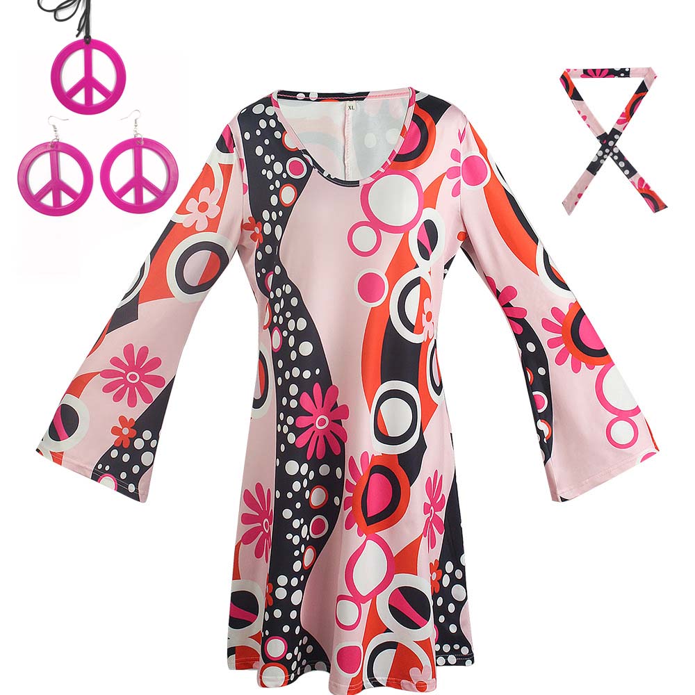 Women'S Accessories In The 60S - ハロウィン レトロ 60年代 70年代 ディスコ衣装 ヒッピーコスチューム