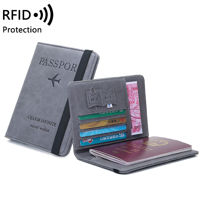 Women'S Accessories Wallet - ユニセックス PU レザー パスポート ホルダー -