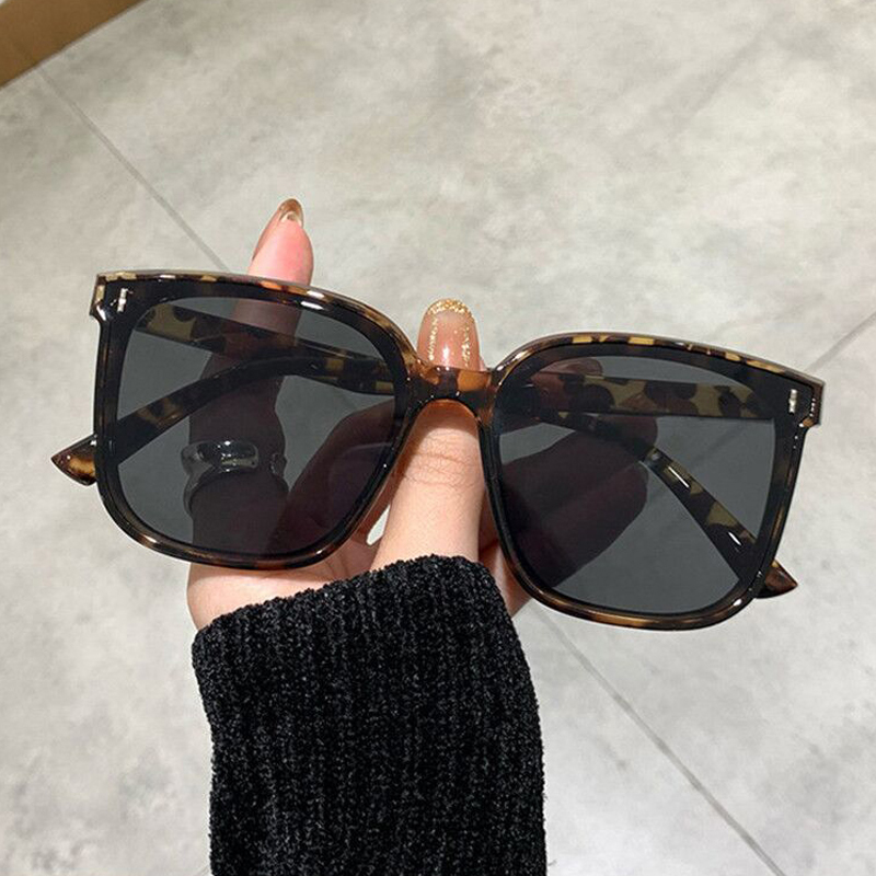 Sunglasses Oversized Square - ヴィンテージスクエアサングラス女性特大サングラス男性レトロブラックサングラスシェードゴーグル UV400