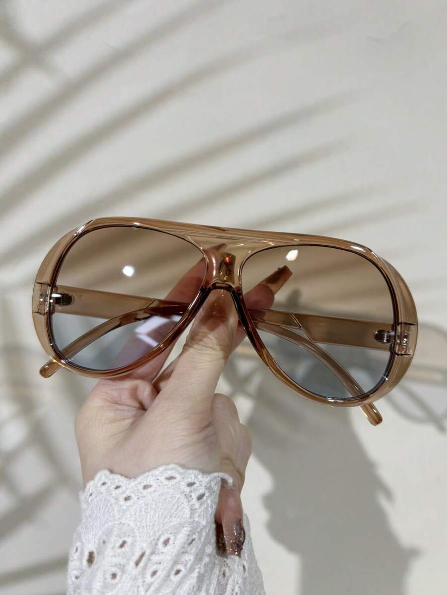 Sunglasses Oversized Square - ヴィンテージ風オーバーサイズスクエアファッションメガネ、女性向けハイエンドストリートスタイル、パーティー、フェスティバル、日常のビーチ、夏のバケーションに最適