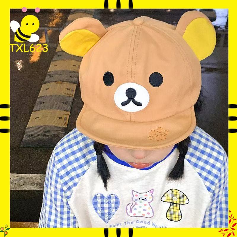 Women'S Accessories Clothing - リラックマ耳当て付きサマーハット 女性 女の子 子供 カップル向け ファッション漫画