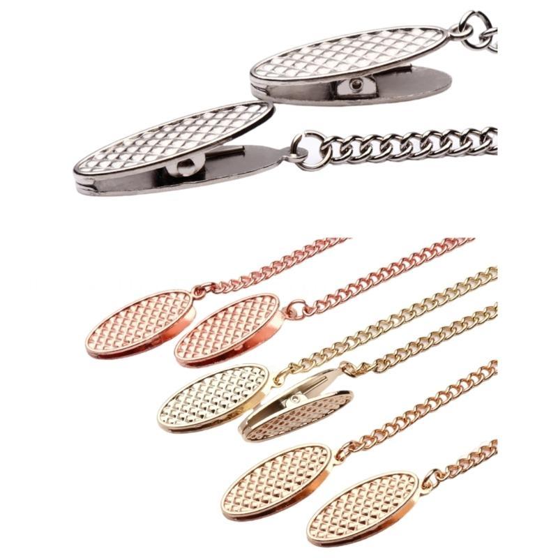 Women Accessories Description - 39BD 多用途メガネハンガークリップ金属チェーンクリップナプキンクリップ大人の日常フォーマル