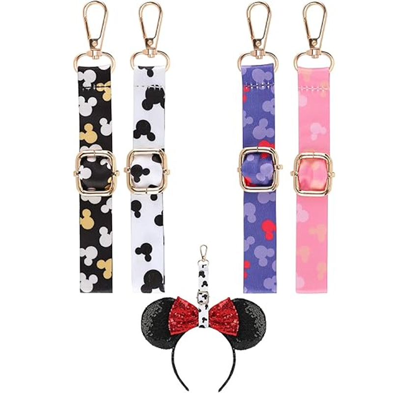 Women Accessories List - ミッキーマウス耳型ホルダー、バックパックバッグ用、ビーズ付きランヤードキーホルダー、旅行用品、ヘッドバンド、吊り下げディスプレイオーガナイザー、デコレーション