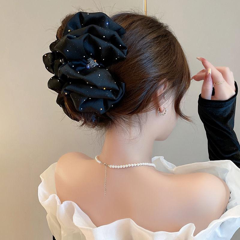 Women Accessories Sale - 新発売1個入り 気まぐれなメッシュヘアアクセサリー 特大両面ラインストーンバブルクリップ 女性用特大ヘアクリップ