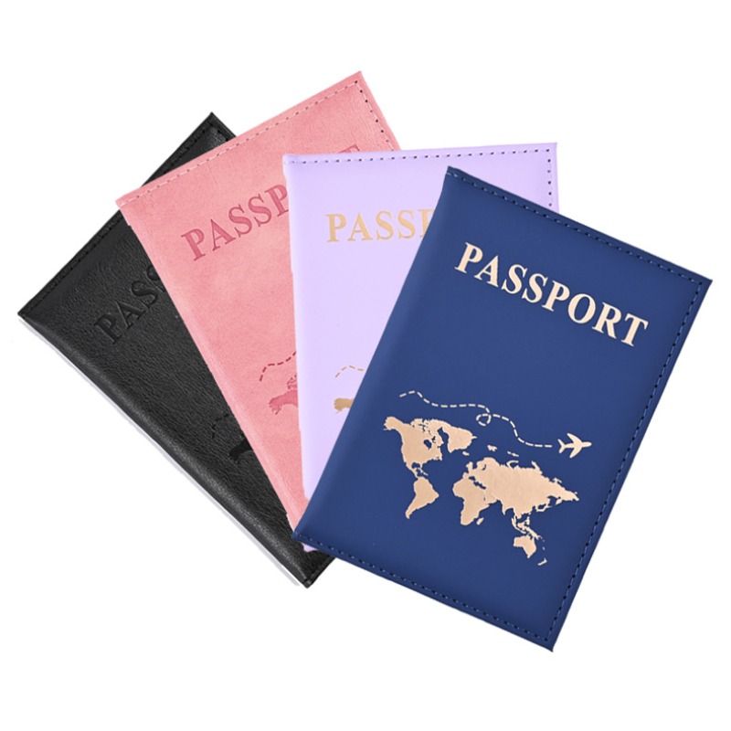 Women'S Accessories Wallet - 男性と女性のためのレタリングプリント付きパスポートホルダー,保護カバー,トラベルウォレット,チケットホルダー,IDカードクリップバッグ,ファッション