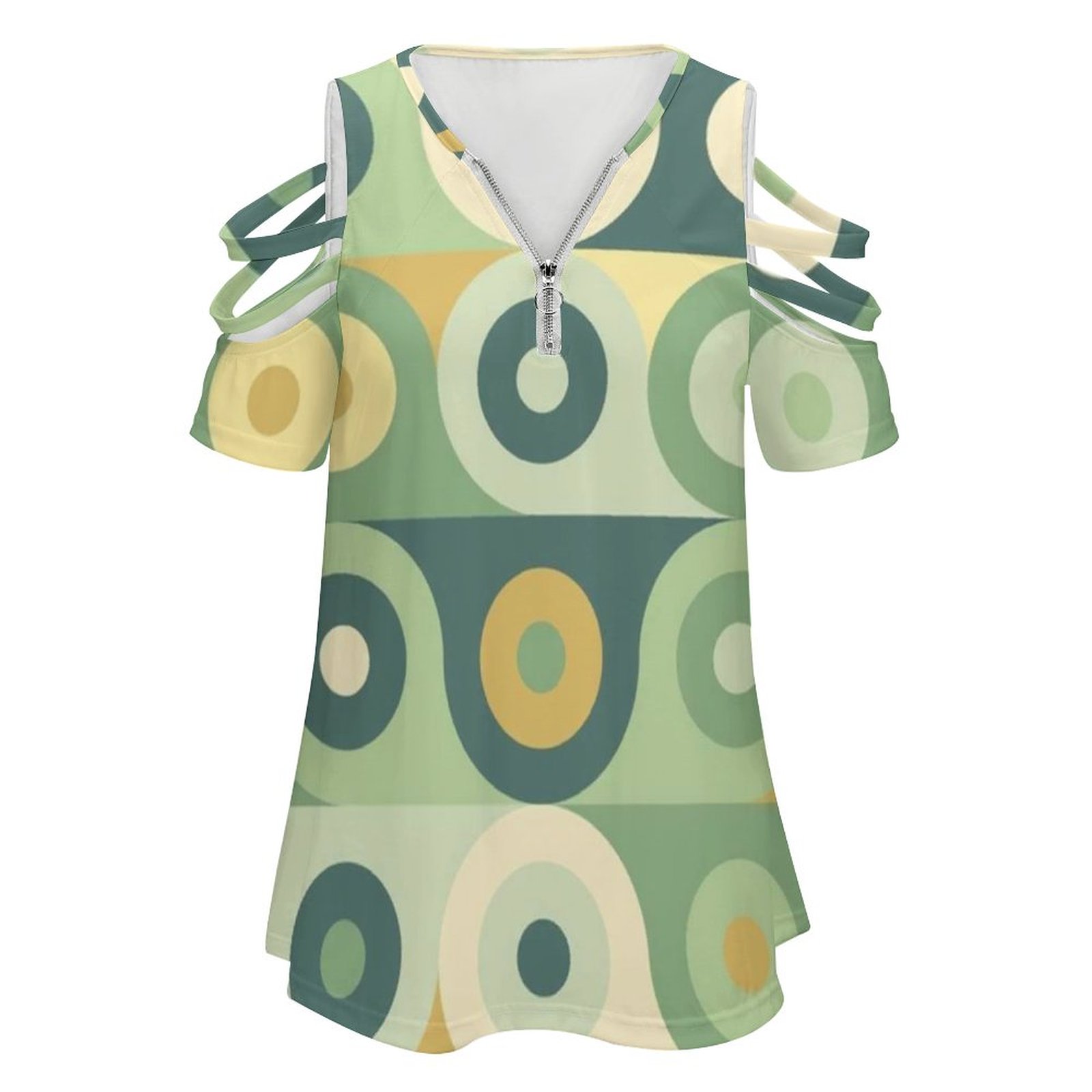 女性のための70年代のプリントTシャツ,ジッパー付きトップス - Women'S Accessories In The 60S のレビューと価格