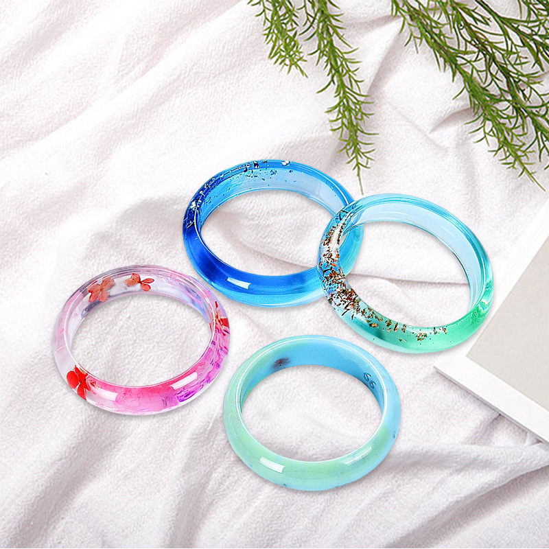 3個入りシリコンモールド エポキシ樹脂ブレスレット用、多面雲 - Resin Bangle Bracelet のレビューと価格