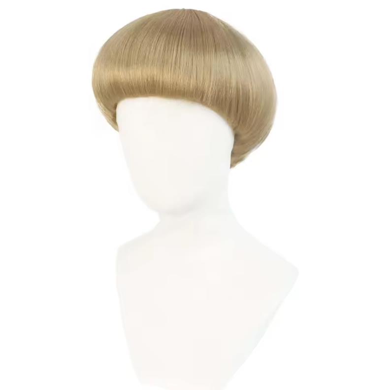 ショートブロンドボブウィッグ（前髪付き）、メンズ用マッシュル - Women'S Accessories In The 60S のレビューと価格
