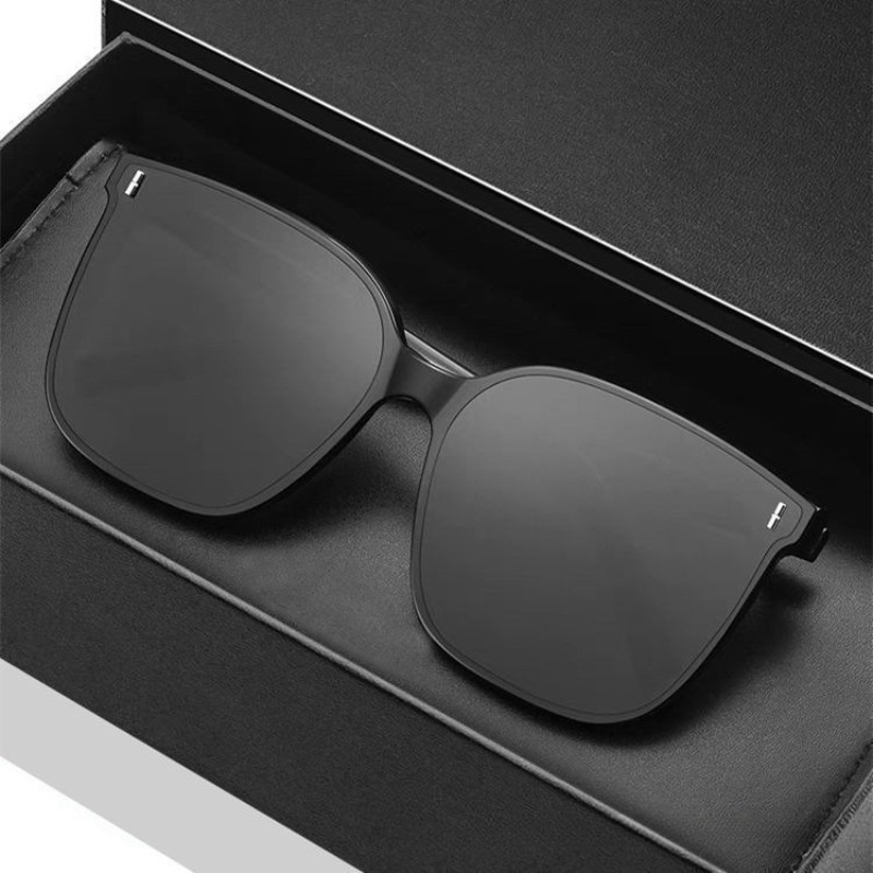 ファッションスクエアパーソナリティサングラスインレトロブラッ - Sunglasses Oversized Square のレビューと価格