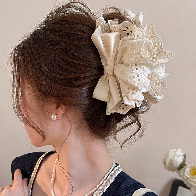 ホットセール フランス風 レースリボン ヘアピン シャークク - Women Accessories Sale のレビューと価格