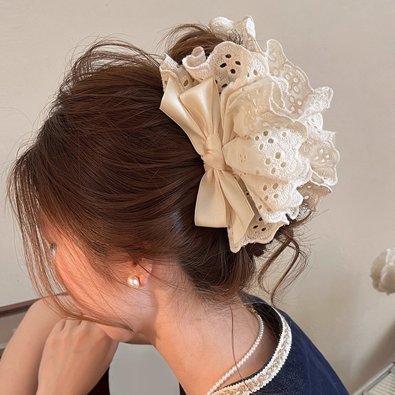 ホットセール フランス風 レースリボン ヘアピン シャークク - Women Accessories Sale のレビューと価格