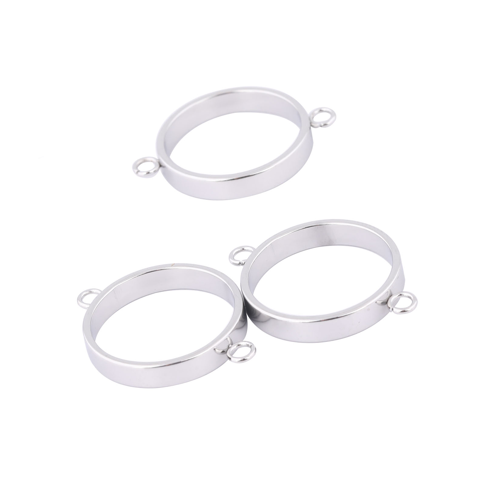 ステンレス鋼オープンベゼルブレスレットコネクタ、DIY中空ペ - Resin Bangle Bracelet のレビューと価格