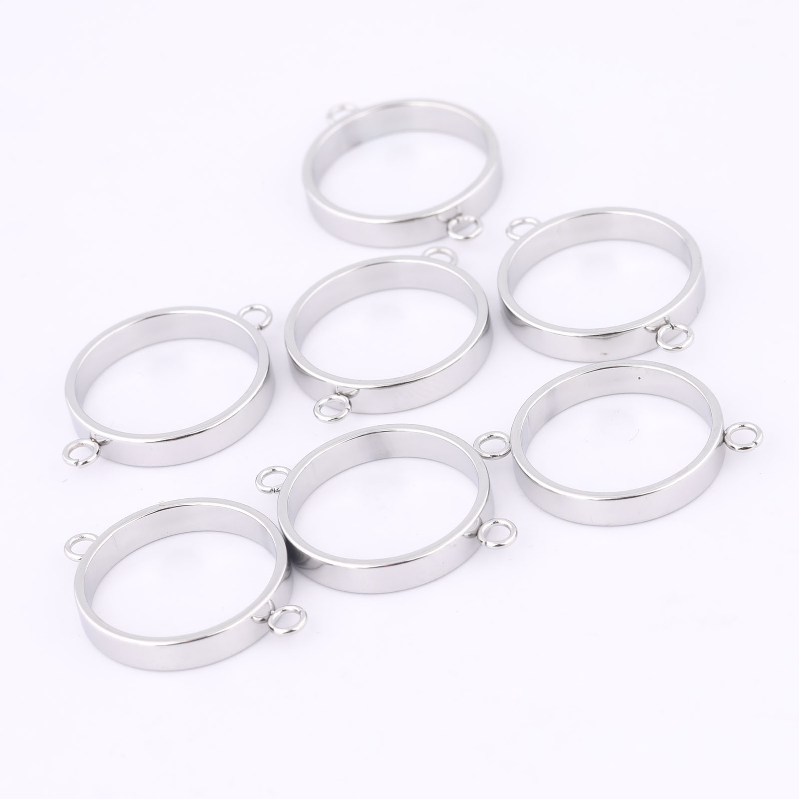 ステンレス鋼オープンベゼルブレスレットコネクタ、DIY中空ペ - Resin Bangle Bracelet のレビューと価格