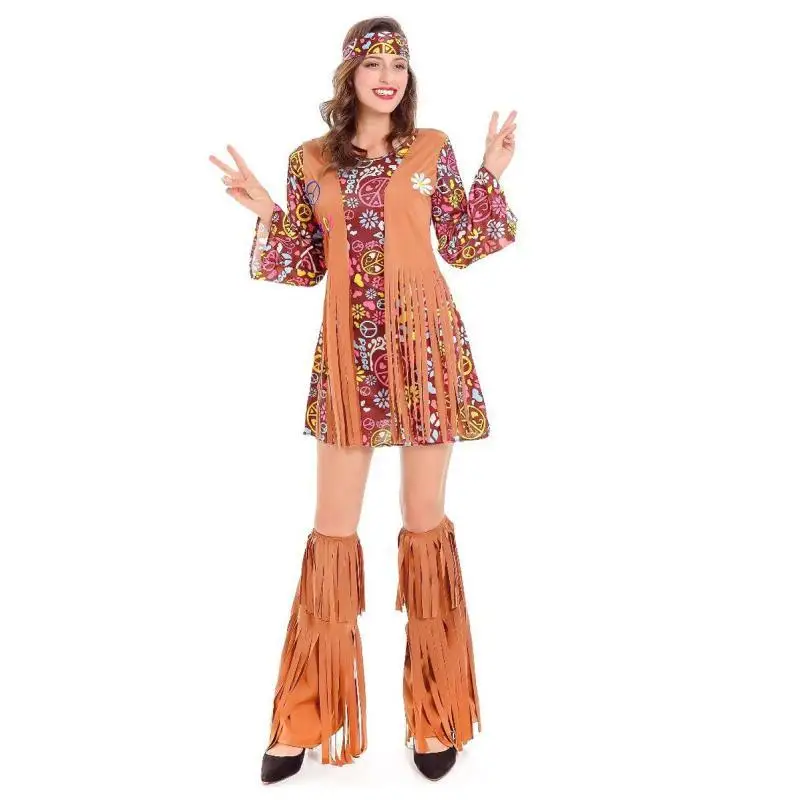 女性 60 年代 70 年代ヴィンテージヒッピーディスコ衣装 - Women'S Accessories In The 60S のレビューと価格