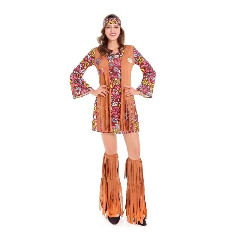 女性 60 年代 70 年代ヴィンテージヒッピーディスコ衣装 - Women'S Accessories In The 60S のレビューと価格