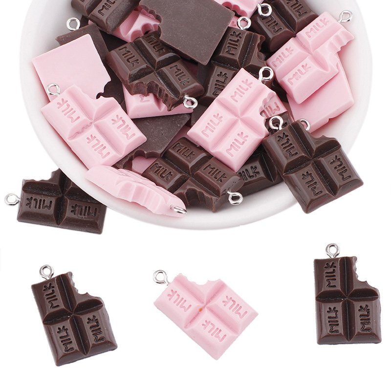 10 ピース/ロット 18*28 ミリメートルチョコレートミ - Resin Bangle Bracelet のレビューと価格