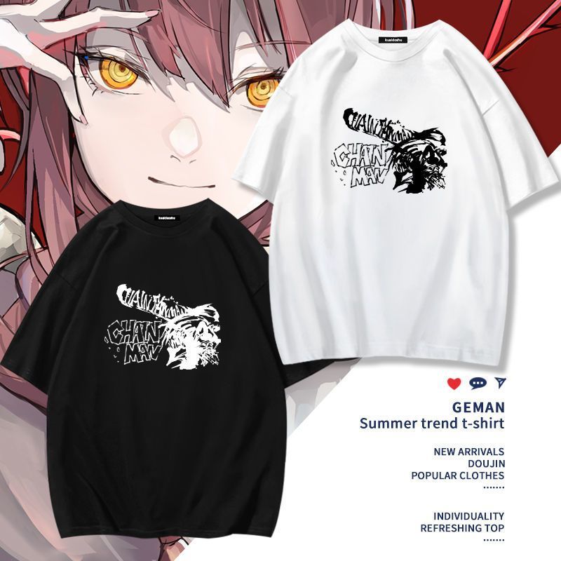 チェーンソーマンアニメマキマポチタ周辺半袖 Tシャツ面白い女 - Women'S Accessories Clothing のレビューと価格