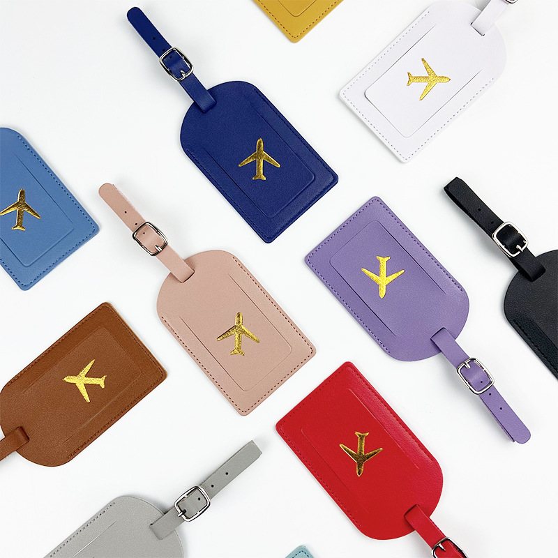 男性と女性のためのカラフルな合成皮革の荷物タグ,名前のカード - Women'S Accessories Wallet のレビューと価格