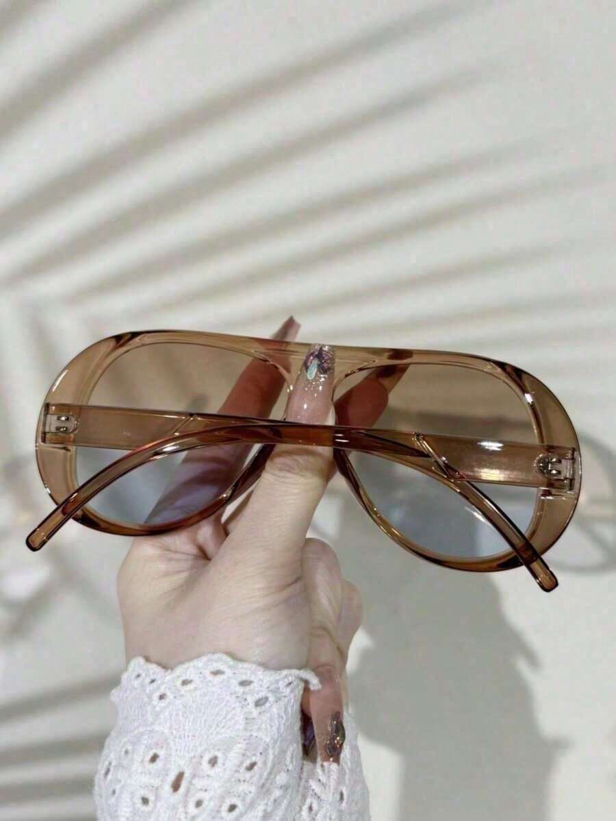 1 ピース真新しいレトロデザインの特大スクエアファッションメ - Sunglasses Oversized Square のレビューと価格