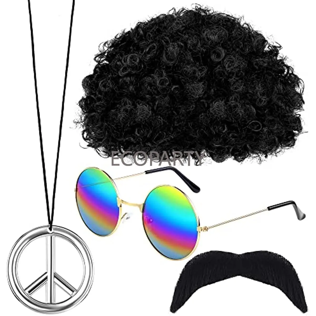 ヒッピー コスチューム アクセサリー 70 年代 ドレス コ - Women'S Accessories In The 60S のレビューと価格