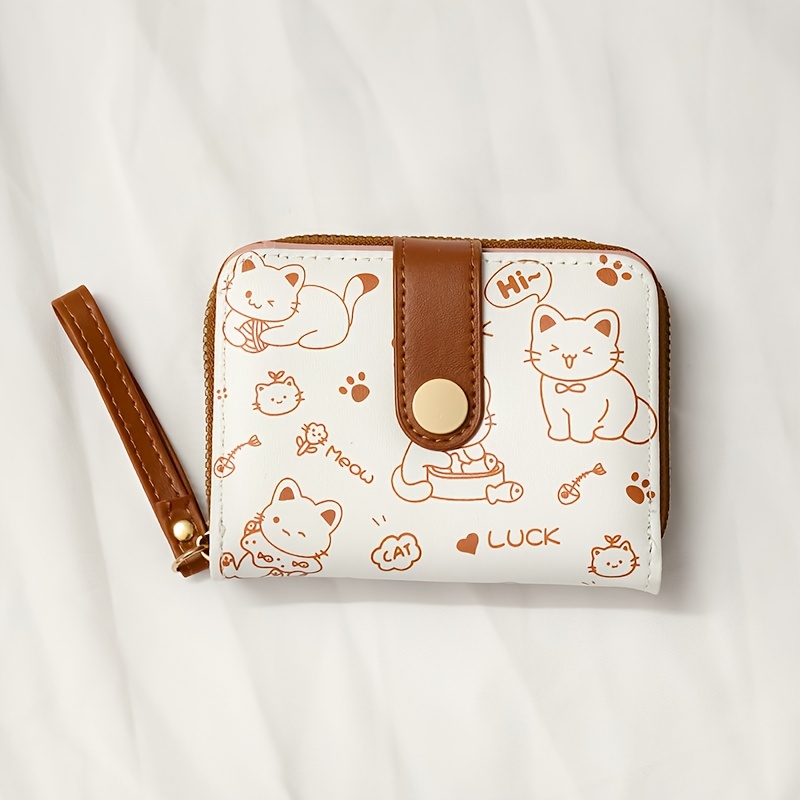 女性財布小銭入れプリントかわいいクマ財布三つ折りスナップ開閉 - Women'S Accessories Wallet のレビューと価格