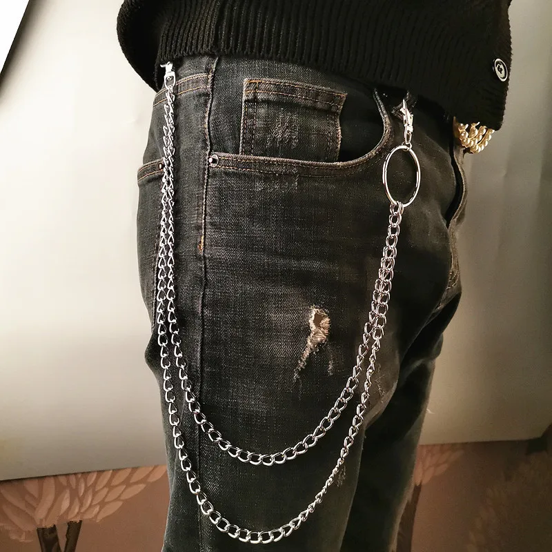 レイヤーメタルベルトチェーンパンクフックメタルウエストウォレ - Women'S Accessories Wallet のレビューと価格