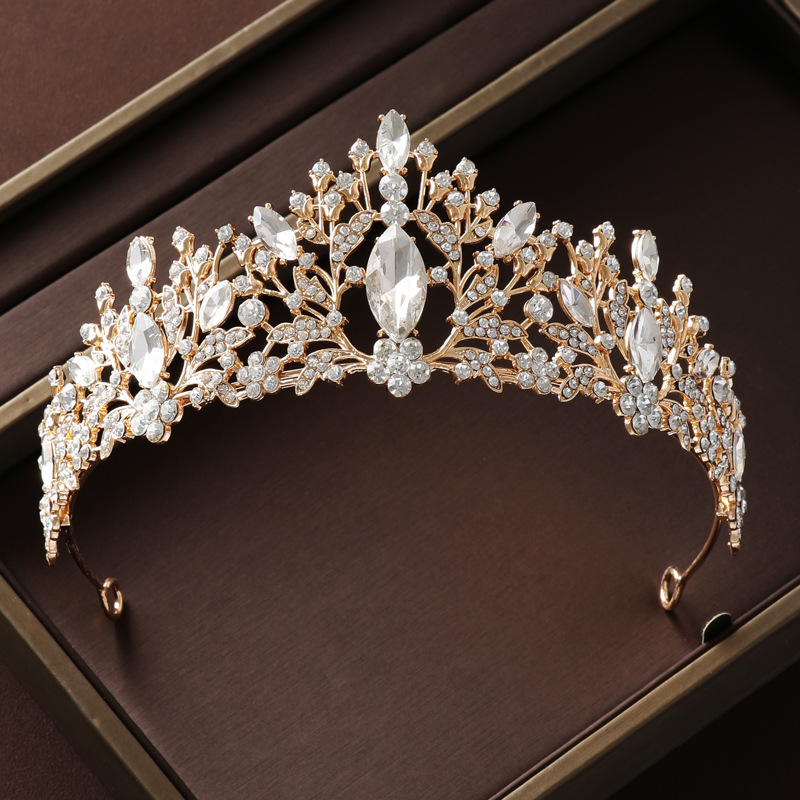 ティアラ カラフルなラインストーン クイーン クラウン ブラ - Women Accessories For Wedding のレビューと価格