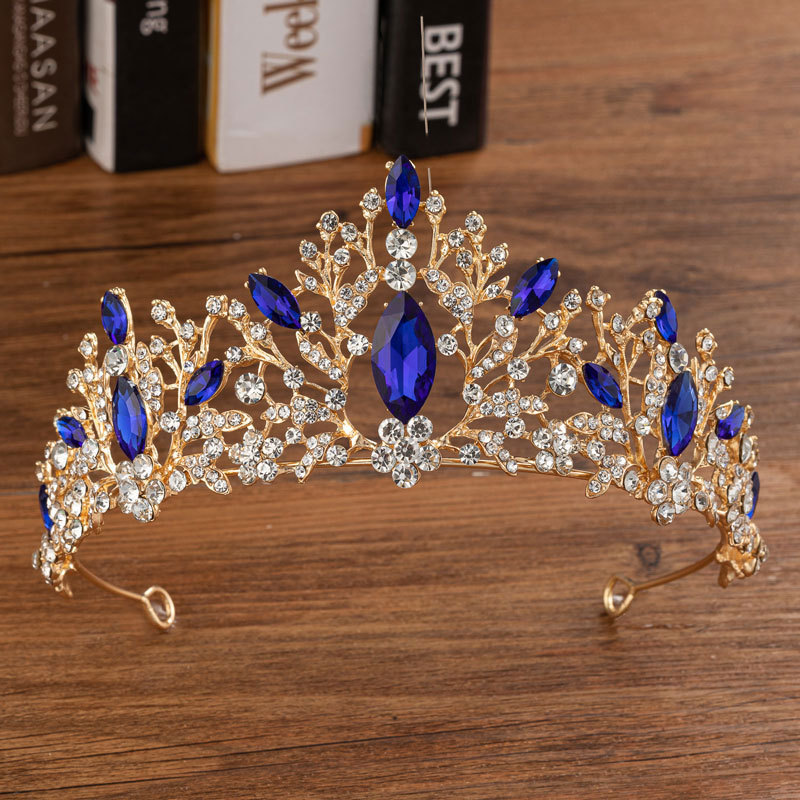 ティアラ カラフルなラインストーン クイーン クラウン ブラ - Women Accessories For Wedding のレビューと価格
