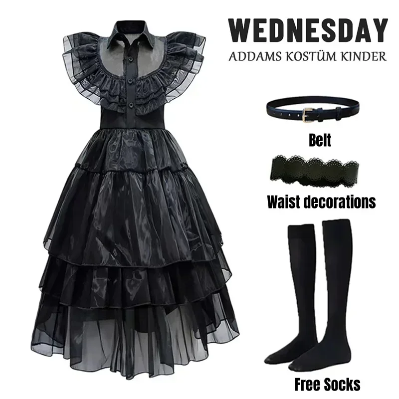 黒魔女プリンセスドレス女の子用コスプレドレスハロウィンパーテ - Women'S Accessories Clothing のレビューと価格