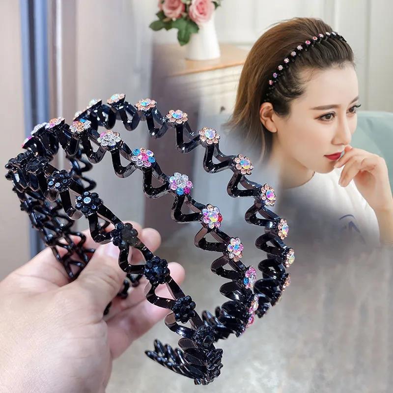 女の子と女性のための真珠で編まれた波状のラインストーン,ヘア - Women Accessories Sale のレビューと価格