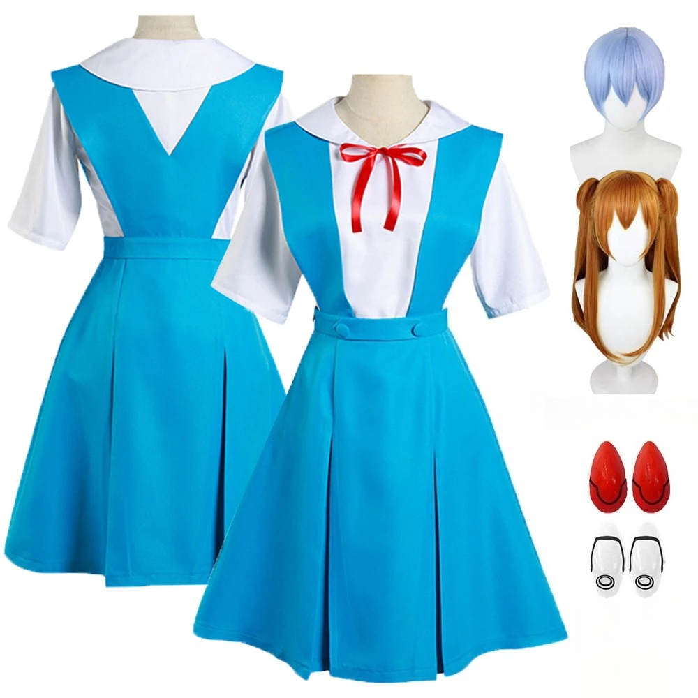 アニメ綾波レイコスプレ衣装惣流・アスカ・ラングレーロールプレ - Women Accessories On Sale のレビューと価格