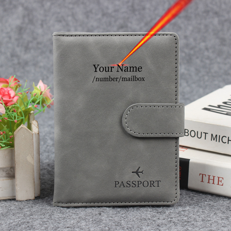 磁気ボタンパスポートカバーカバーネームカスタマイズ Rfid - Women'S Accessories Wallet のレビューと価格