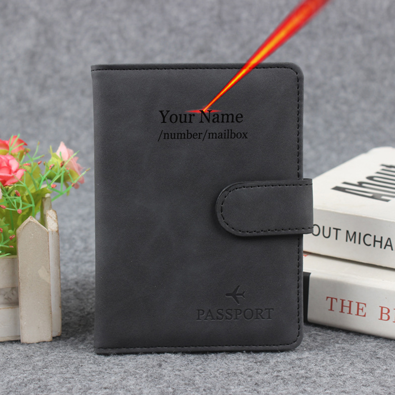 磁気ボタンパスポートカバーカバーネームカスタマイズ Rfid - Women'S Accessories Wallet のレビューと価格