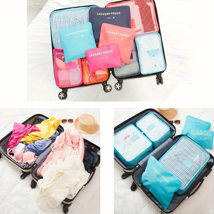 6 個トラベルオーガナイザー保存袋ポータブル旅行スーツケース - Women Accessories List のレビューと価格