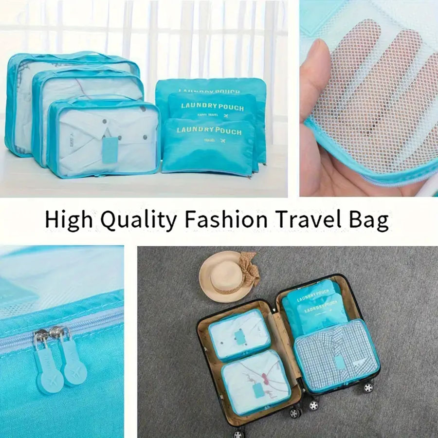 6 個トラベルオーガナイザー保存袋ポータブル旅行スーツケース - Women Accessories List のレビューと価格