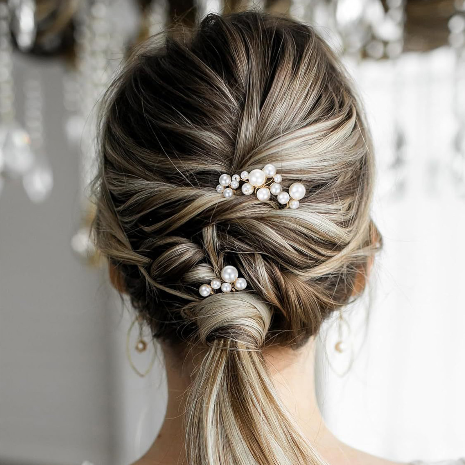3 個の花嫁のヘアピントレンディなヘアクリップ U 字型合金 - Women Accessories On Sale のレビューと価格