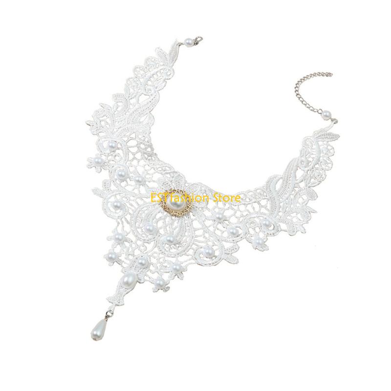 Y5GC レースチョーカーネックレス ゴシックレースチョーカ - Women'S Vampire Accessories のレビューと価格