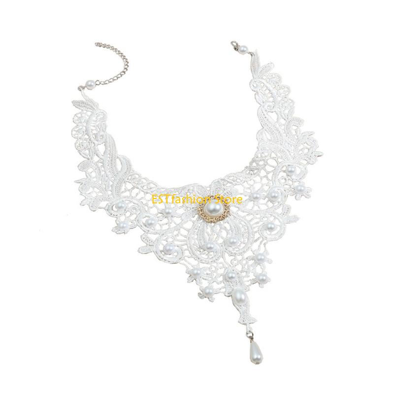 Y5GC レースチョーカーネックレス ゴシックレースチョーカ - Women'S Vampire Accessories のレビューと価格