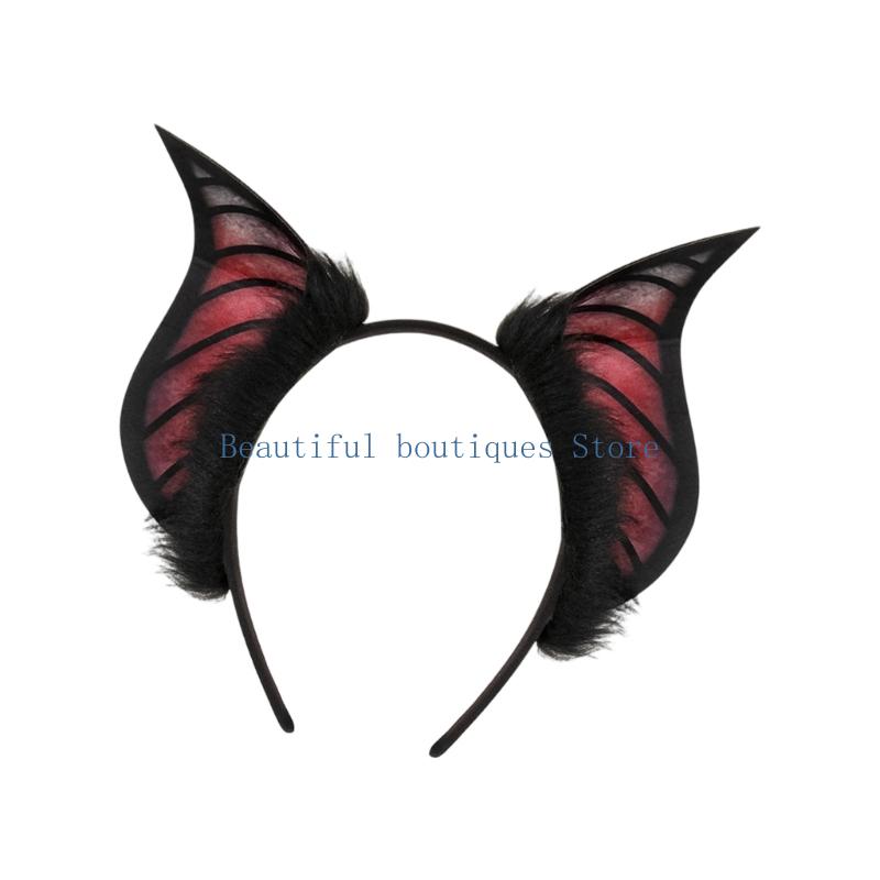 U4LF クリエイティブコウモリ耳ヘアバンドコスプレアクセサ - Women Accessories Description のレビューと価格