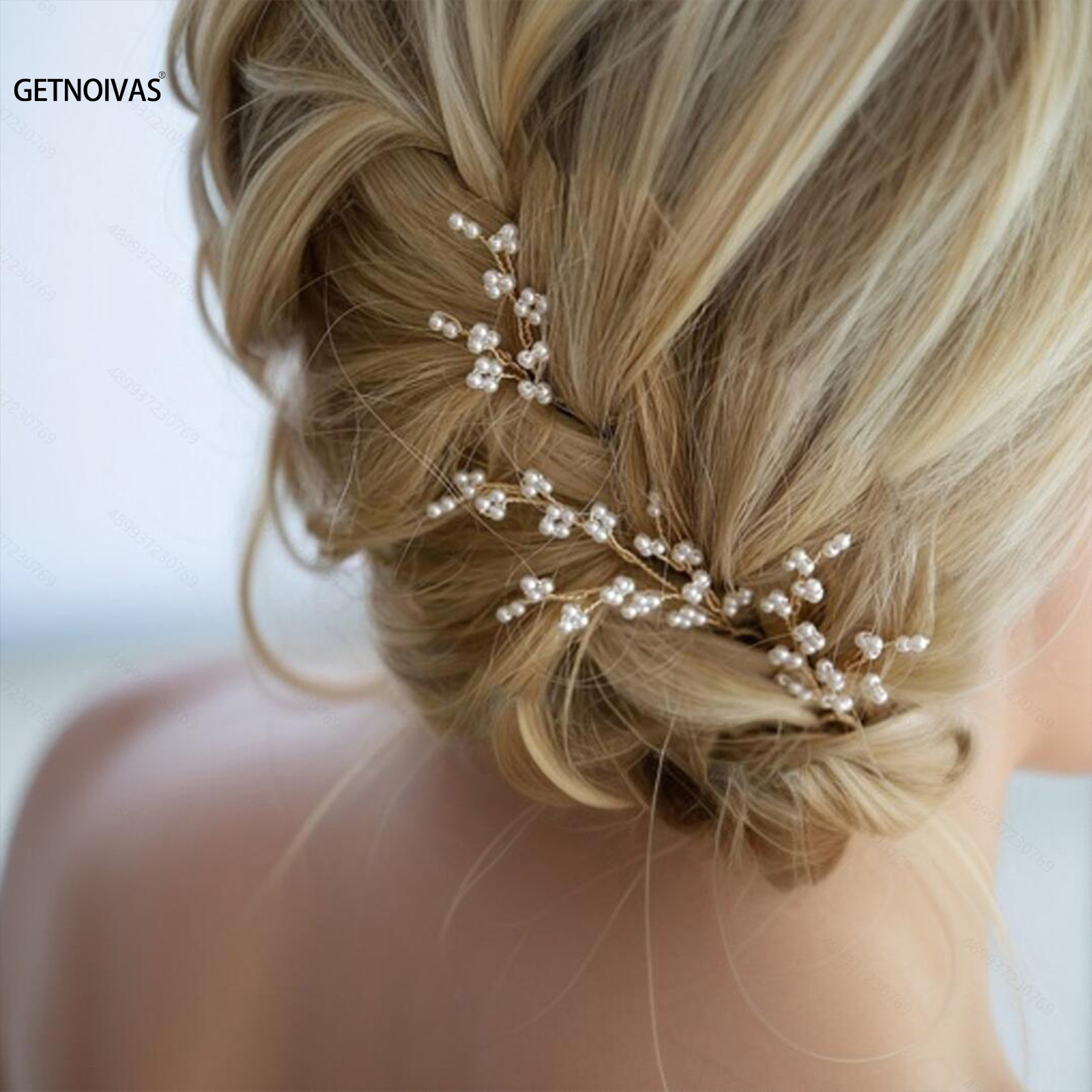 3 個の結婚式の U 字型ヘアクリップブライダルヘッドピース - Women Accessories On Sale のレビューと価格