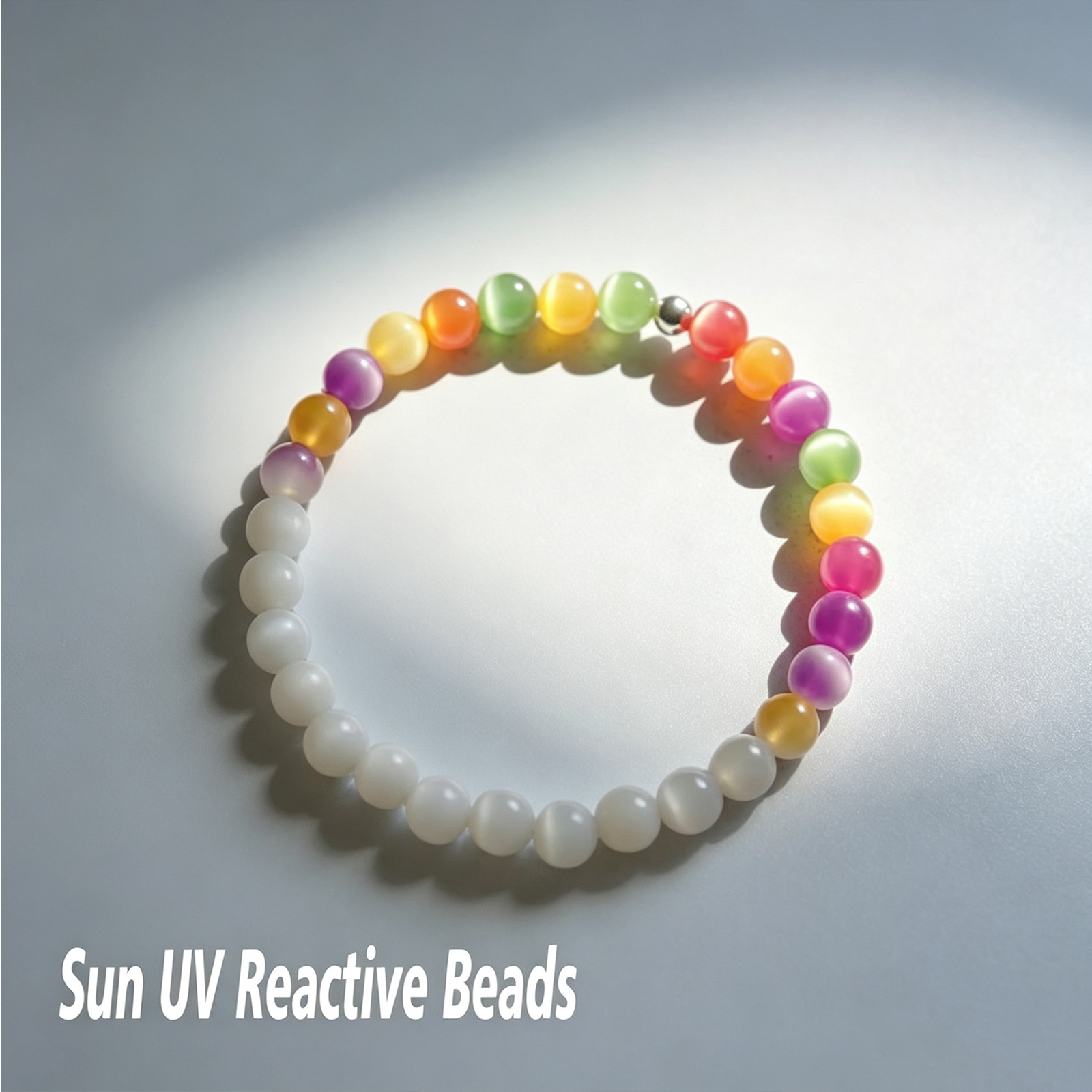 ドーパミン変色ビーズネックレスブレスレットセット、ランダムカ - Resin Bangle Bracelet のレビューと価格