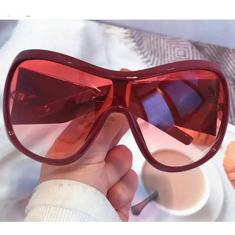 ワンピースオーバーサイズ Y2K サングラス女性男性用ヴィン - Sunglasses Oversized Square のレビューと価格