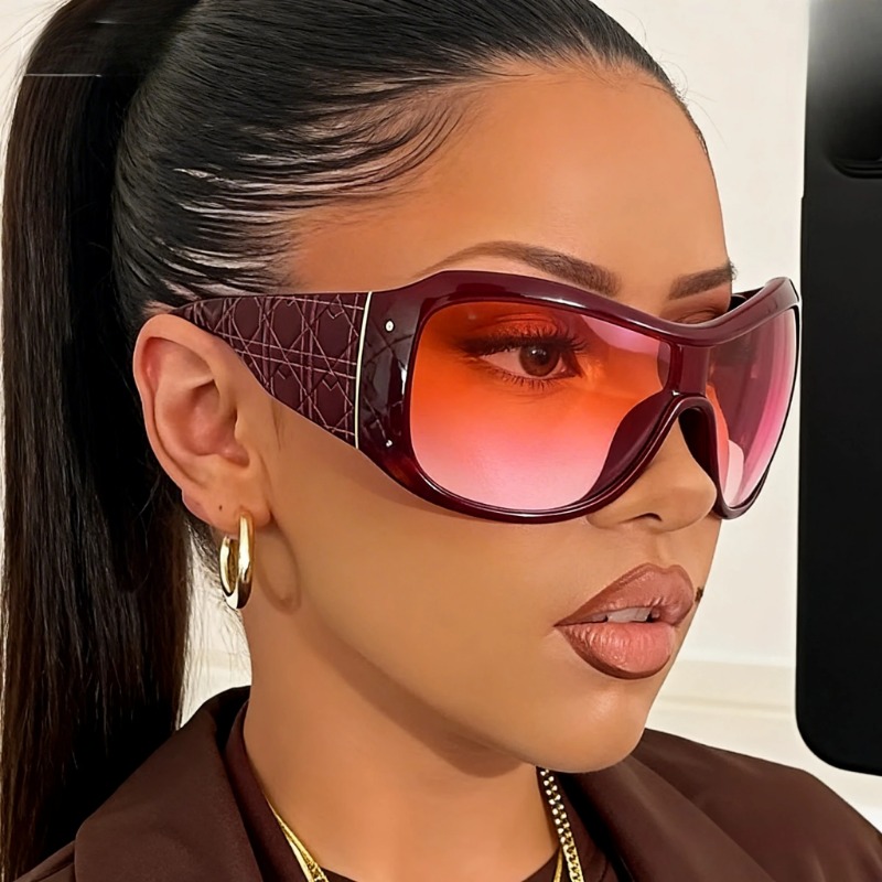 ワンピースオーバーサイズ Y2K サングラス女性男性用ヴィン - Sunglasses Oversized Square のレビューと価格