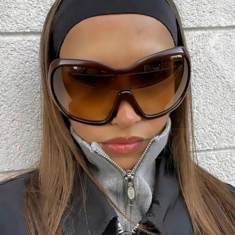 ワンピースオーバーサイズ Y2K サングラス女性男性用ヴィン - Sunglasses Oversized Square のレビューと価格