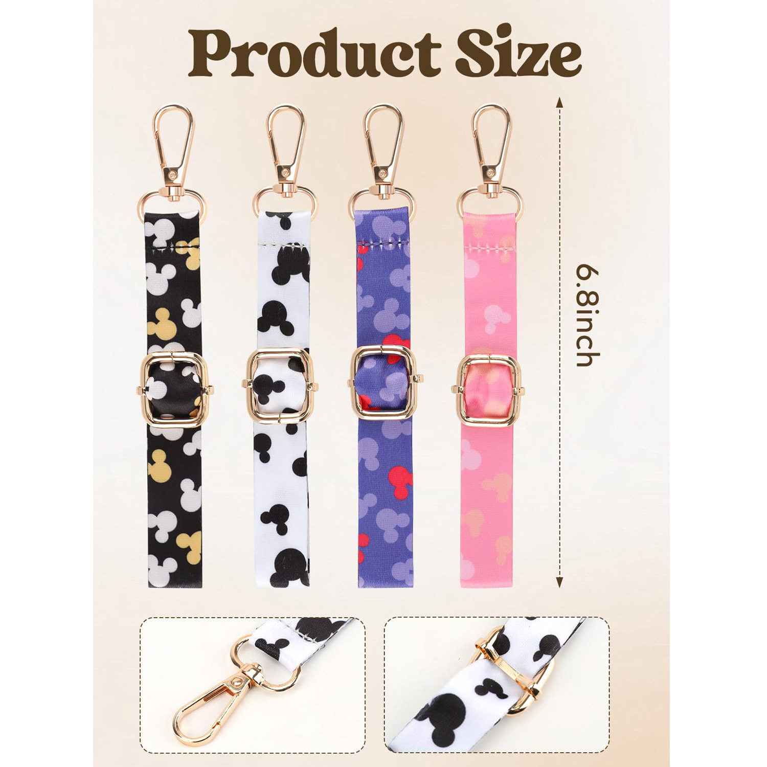 ミッキーマウス耳型ホルダー、バックパックバッグ用、ビーズ付き - Women Accessories List のレビューと価格