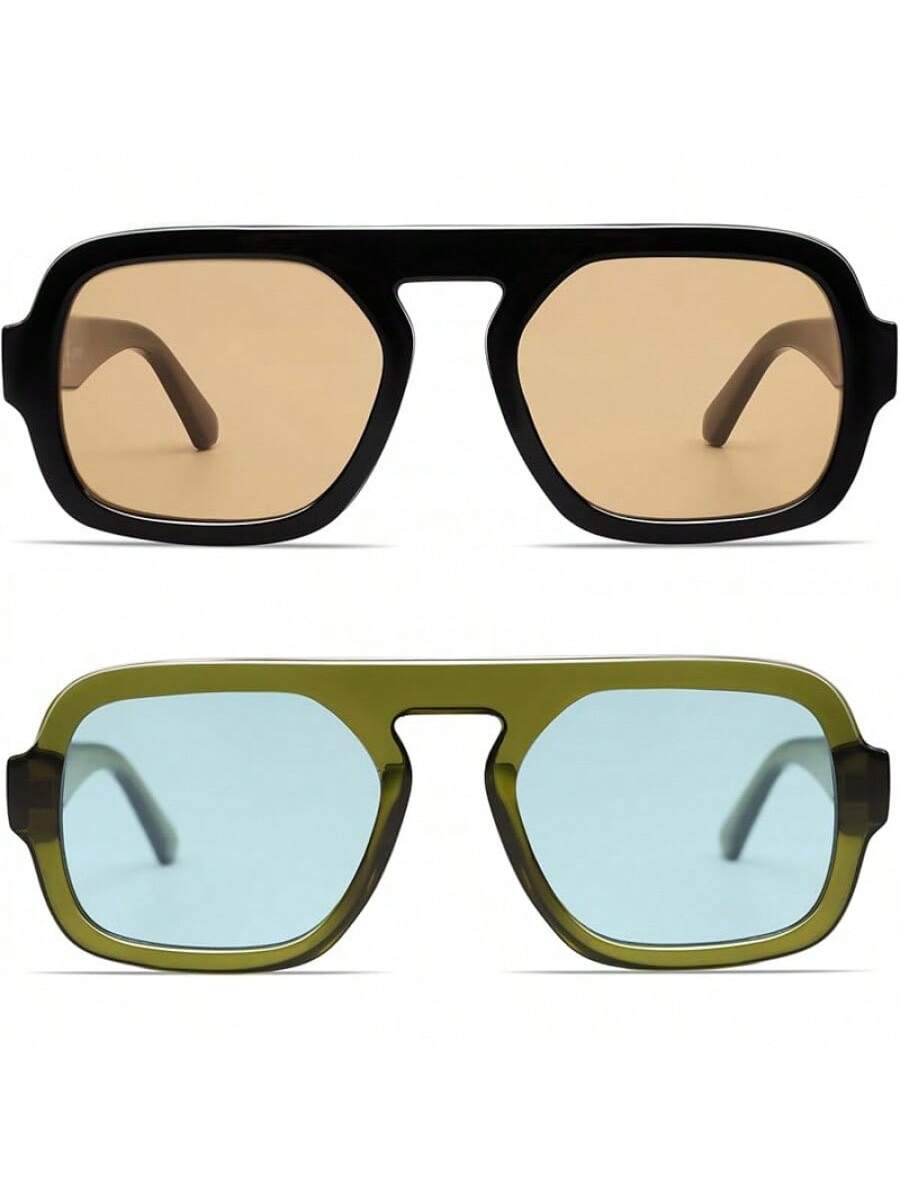 VANLINKER 特大レトロスクエアアビエーター女性男性用 - Sunglasses Oversized Square のレビューと価格
