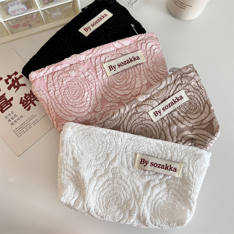 フランスのエンボス加工の女性のための素敵な化粧品収納バッグ, - Women Accessories List のレビューと価格