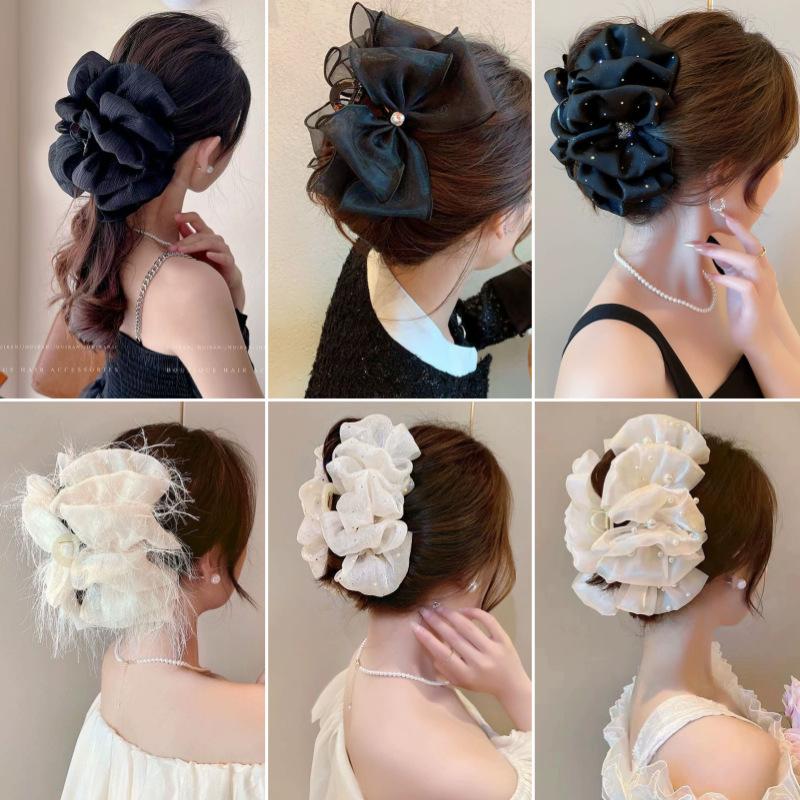 新発売1個入り　気まぐれなメッシュヘアアクセサリー　特大両面 - Women Accessories Sale のレビューと価格