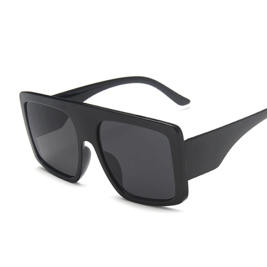 ファッションピンクスクエアサングラス女性特大ビッグフレームサ - Sunglasses Oversized Square のレビューと価格