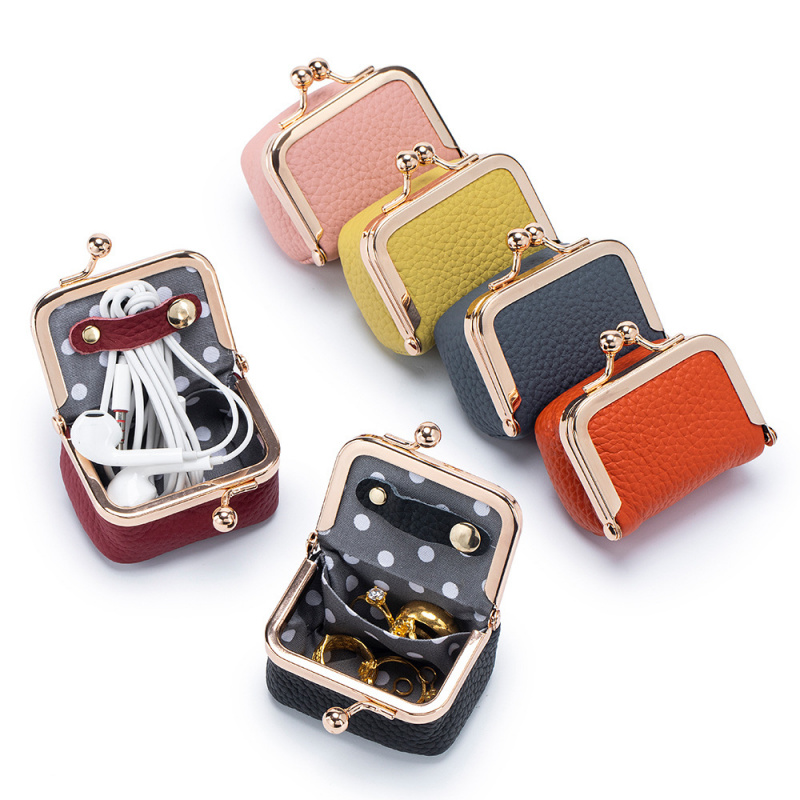 ミニレザーコインケース – ゴールドクラスプ付き、女性用の小 - Women'S Accessories Wallet のレビューと価格